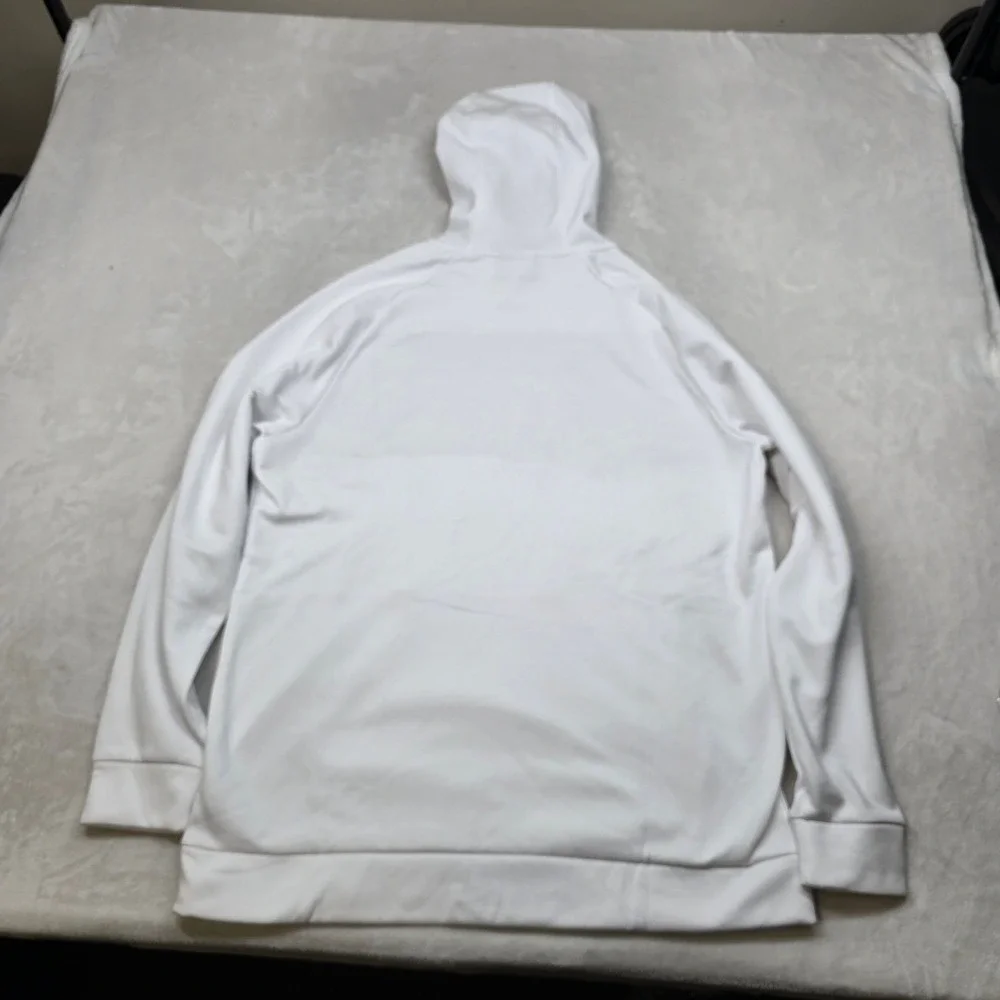 Nike Therma Training Hoodie Mens Large White Sweatshirt‎ Graphic MARKS NEW